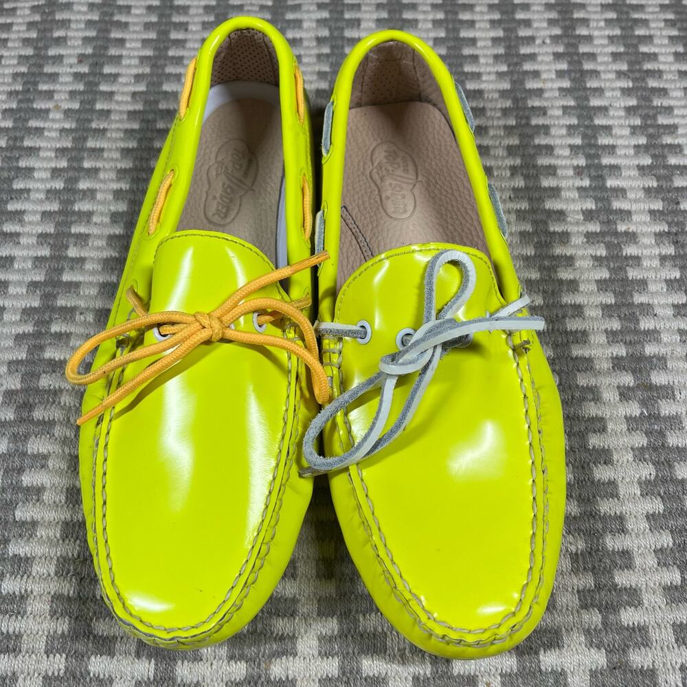 Sperry Top Sider Neon Yellow Boat Shoes STS22901 Men’s Sz 9 Preowned Rare No Box